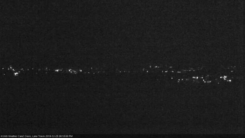 Lake Travis webcam, December 25, 2018 7:20 PM CT