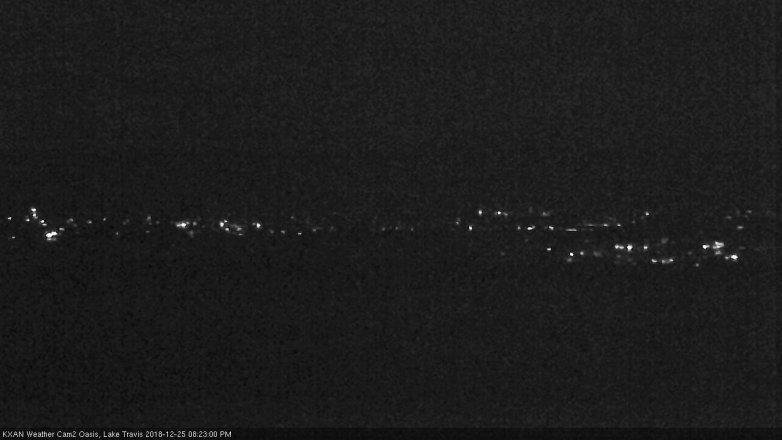 Lake Travis webcam, December 25, 2018 7:25 PM CT
