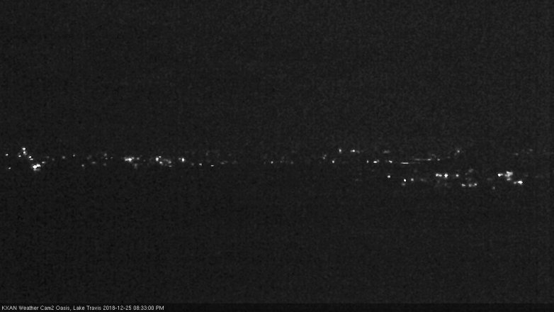 Lake Travis webcam, December 25, 2018 7:35 PM CT