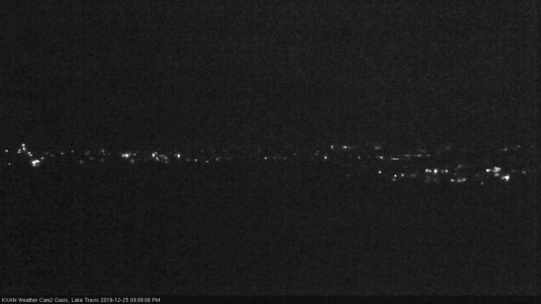 Lake Travis webcam, December 25, 2018 8:10 PM CT