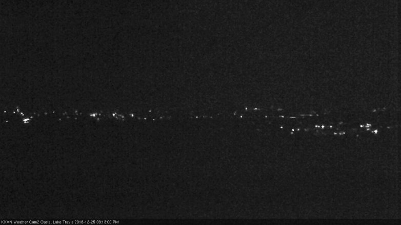 Lake Travis webcam, December 25, 2018 8:15 PM CT