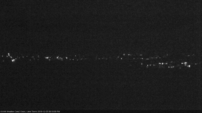 Lake Travis webcam, December 25, 2018 8:20 PM CT