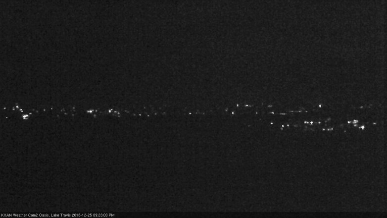 Lake Travis webcam, December 25, 2018 8:25 PM CT