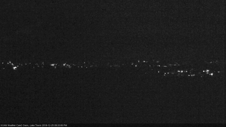 Lake Travis webcam, December 25, 2018 8:35 PM CT