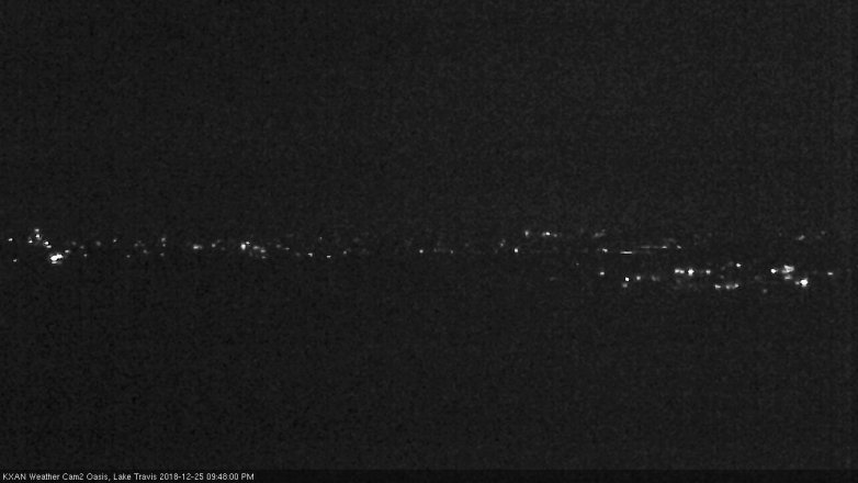 Lake Travis webcam, December 25, 2018 8:50 PM CT