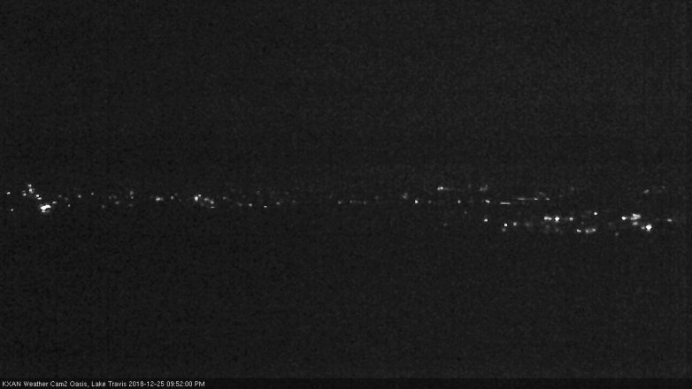 Lake Travis webcam, December 25, 2018 8:55 PM CT