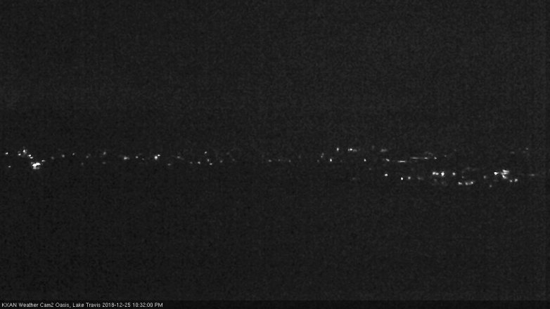 Lake Travis webcam, December 25, 2018 9:35 PM CT