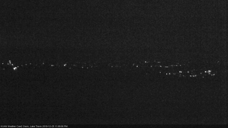Lake Travis webcam, December 25, 2018 10:10 PM CT