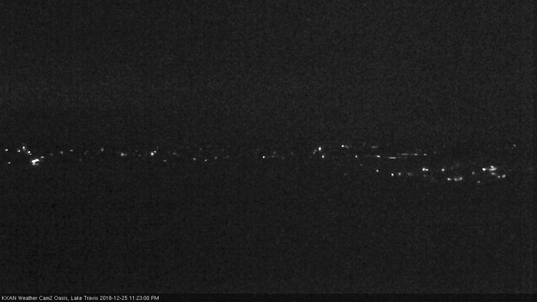 Lake Travis webcam, December 25, 2018 10:25 PM CT