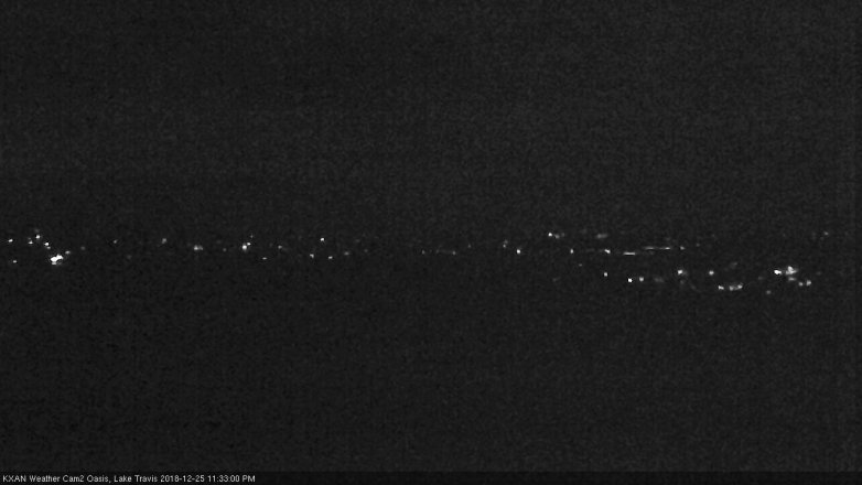 Lake Travis webcam, December 25, 2018 10:35 PM CT