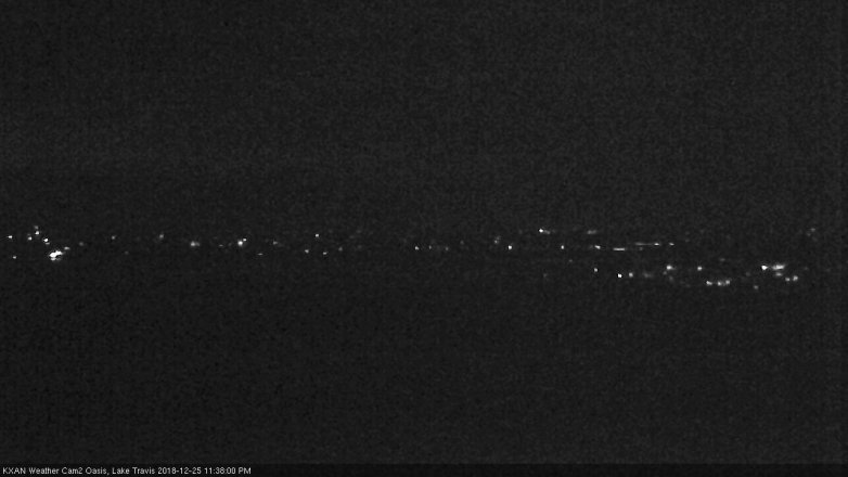 Lake Travis webcam, December 25, 2018 10:40 PM CT