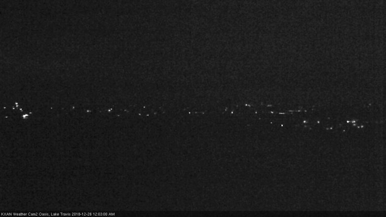 Lake Travis webcam, December 25, 2018 11:05 PM CT