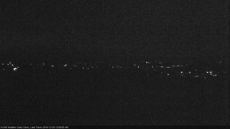 Lake Travis webcam, December 25, 2018 11:10 PM CT