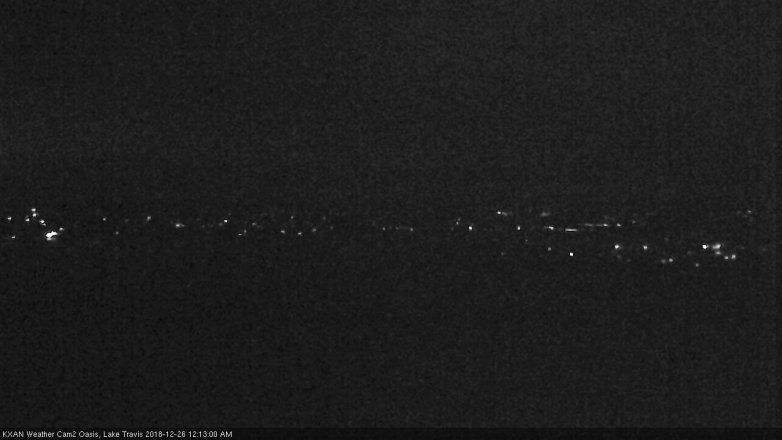 Lake Travis webcam, December 25, 2018 11:15 PM CT