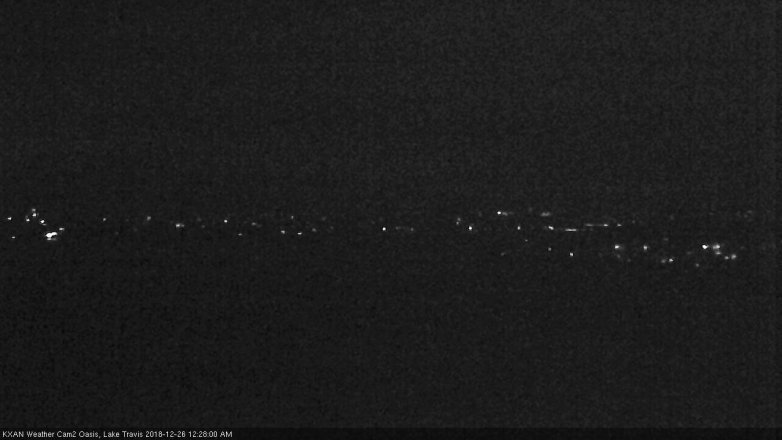 Lake Travis webcam, December 25, 2018 11:30 PM CT