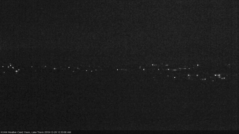 Lake Travis webcam, December 25, 2018 11:35 PM CT