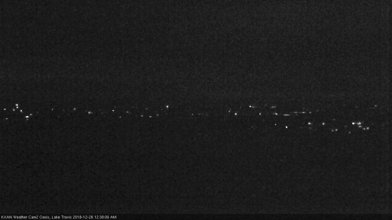 Lake Travis webcam, December 25, 2018 11:40 PM CT