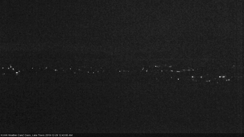 Lake Travis webcam, December 25, 2018 11:45 PM CT