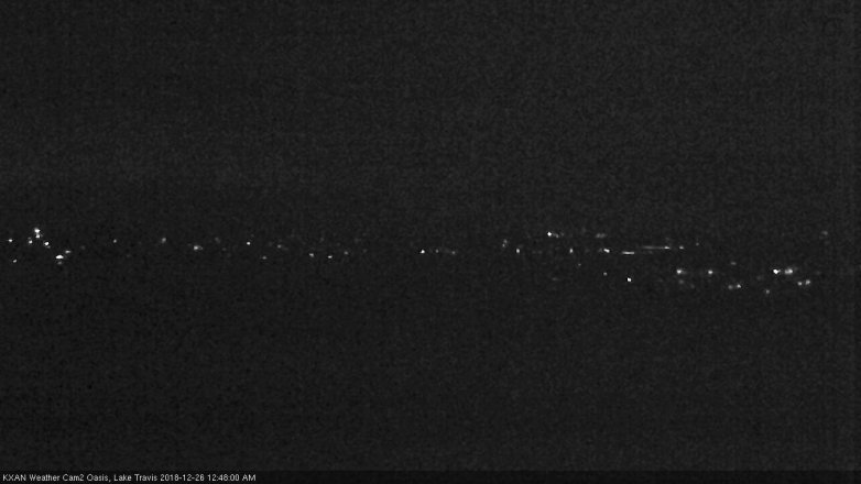 Lake Travis webcam, December 25, 2018 11:50 PM CT