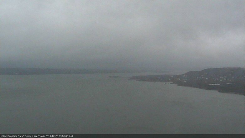 Lake Travis webcam, December 26, 2018 9:00 AM CT