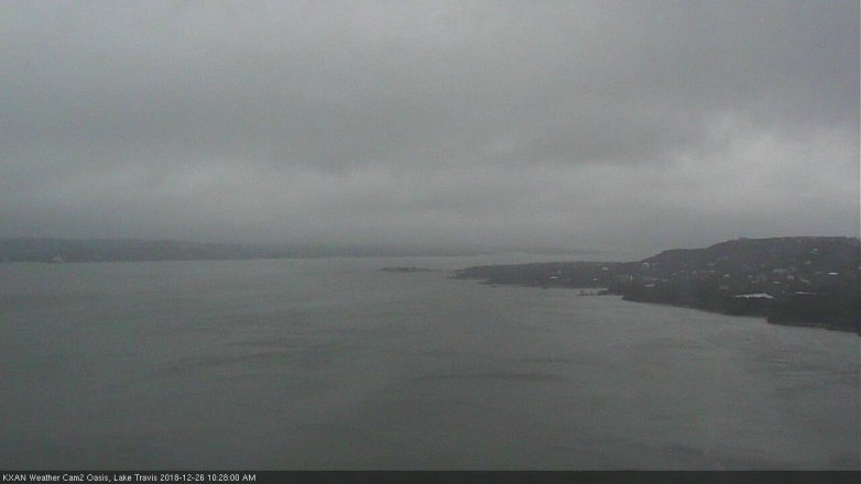 Lake Travis webcam, December 26, 2018 9:30 AM CT