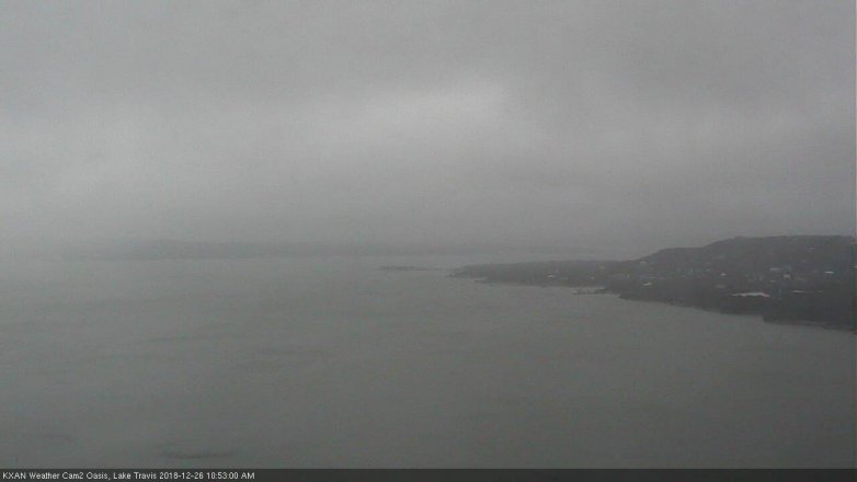 Lake Travis webcam, December 26, 2018 9:55 AM CT