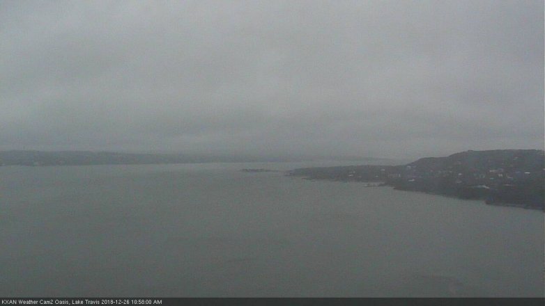 Lake Travis webcam, December 26, 2018 10:00 AM CT