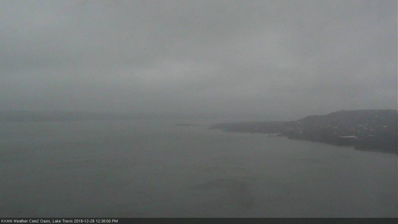 Lake Travis webcam, December 26, 2018 11:40 AM CT