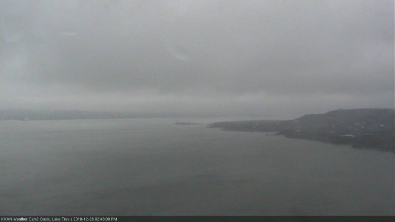 Lake Travis webcam, December 26, 2018 1:45 PM CT