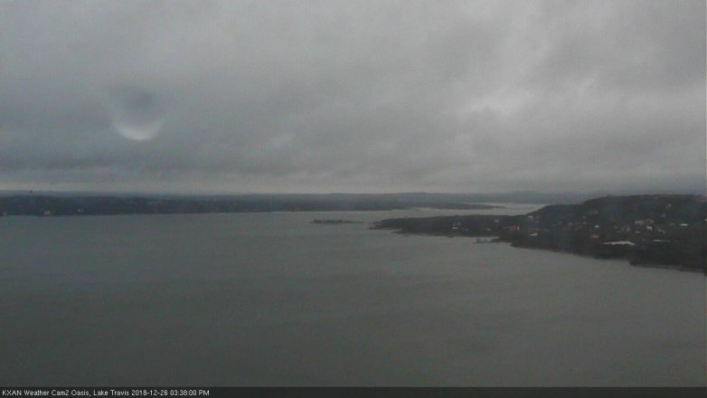 Lake Travis webcam, December 26, 2018 2:40 PM CT