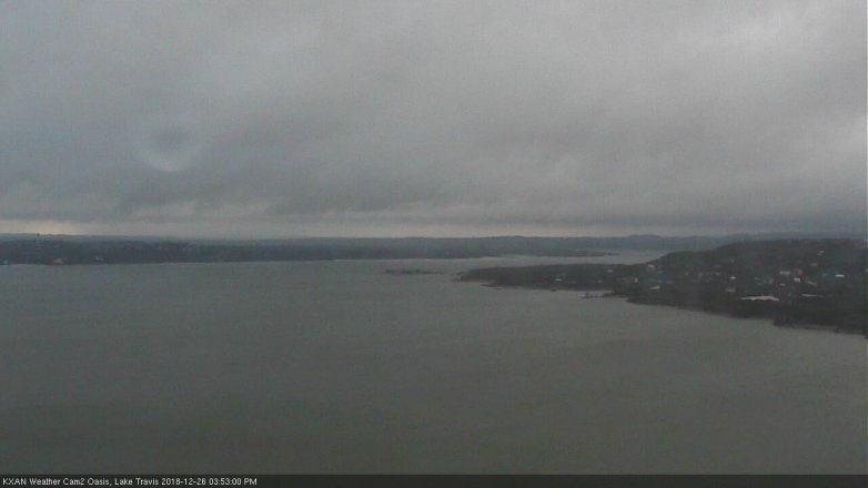 Lake Travis webcam, December 26, 2018 2:55 PM CT