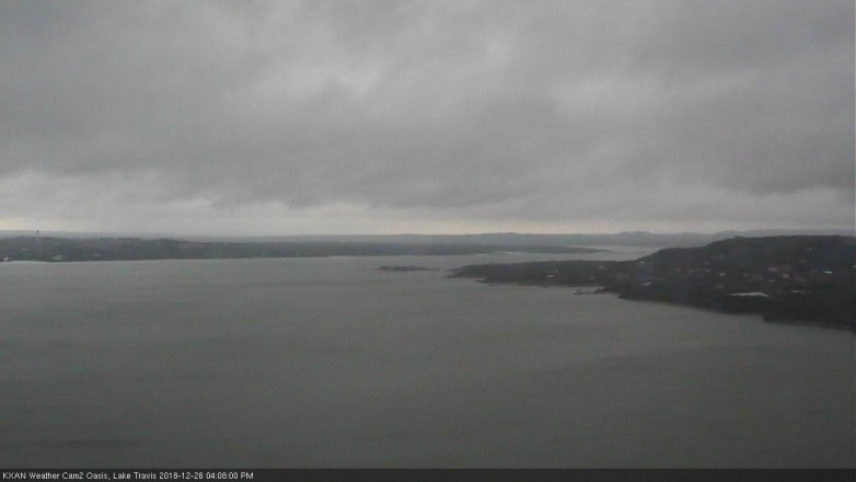 Lake Travis webcam, December 26, 2018 3:10 PM CT
