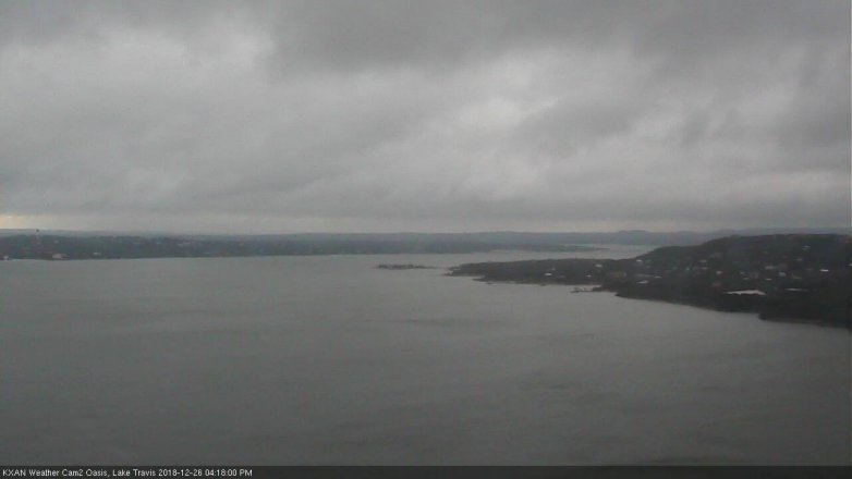 Lake Travis webcam, December 26, 2018 3:20 PM CT