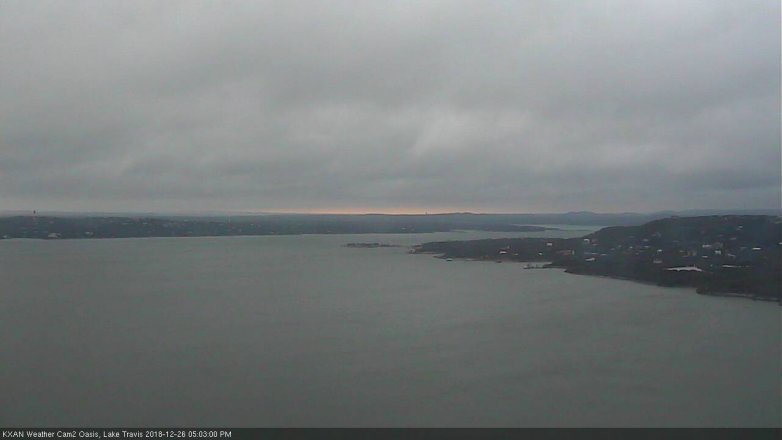 Lake Travis webcam, December 26, 2018 4:05 PM CT