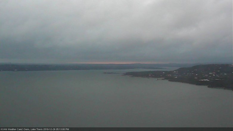 Lake Travis webcam, December 26, 2018 4:15 PM CT