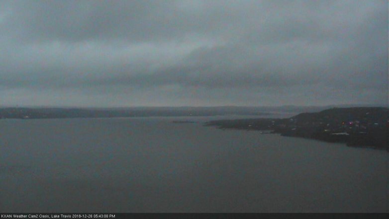 Lake Travis webcam, December 26, 2018 4:45 PM CT