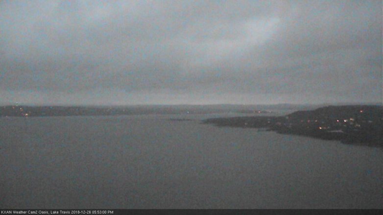 Lake Travis webcam, December 26, 2018 4:55 PM CT