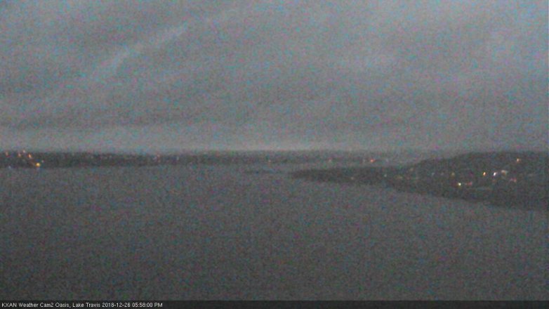 Lake Travis webcam, December 26, 2018 5:00 PM CT