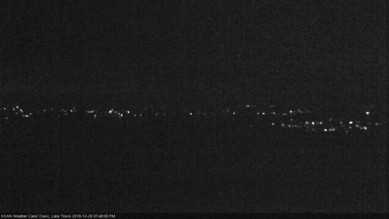 Lake Travis webcam, December 26, 2018 6:50 PM CT