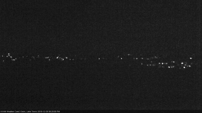 Lake Travis webcam, December 26, 2018 7:30 PM CT