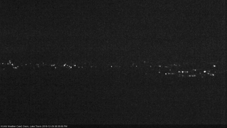 Lake Travis webcam, December 26, 2018 7:40 PM CT