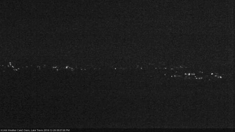 Lake Travis webcam, December 26, 2018 8:10 PM CT