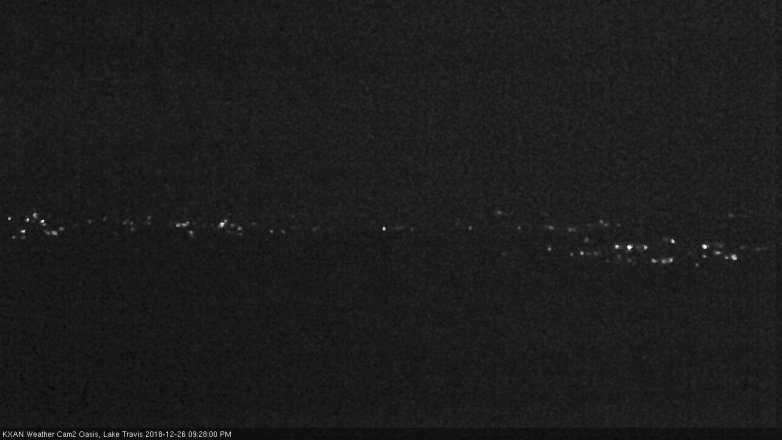 Lake Travis webcam, December 26, 2018 8:30 PM CT