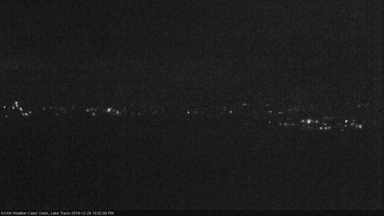 Lake Travis webcam, December 26, 2018 9:05 PM CT