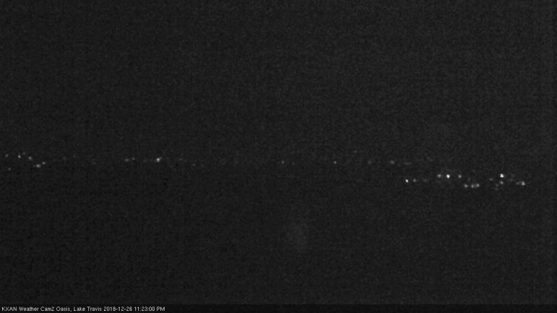 Lake Travis webcam, December 26, 2018 10:25 PM CT