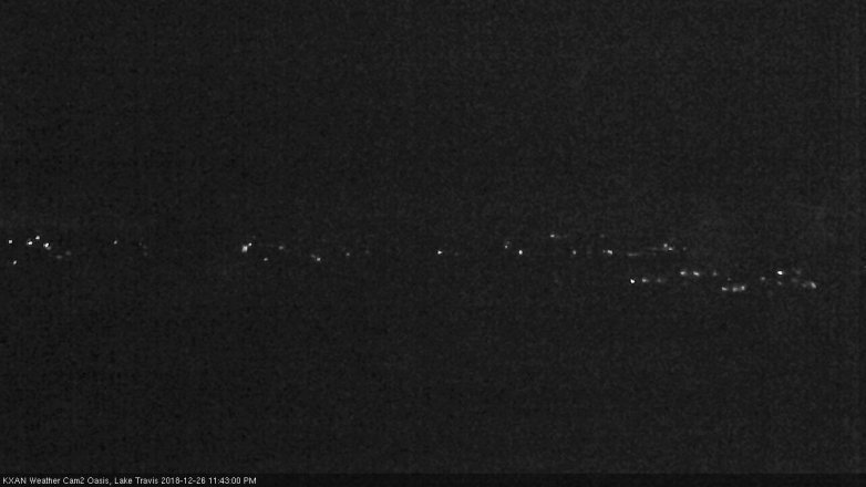 Lake Travis webcam, December 26, 2018 10:45 PM CT