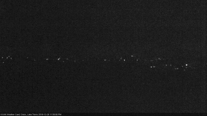 Lake Travis webcam, December 26, 2018 11:00 PM CT