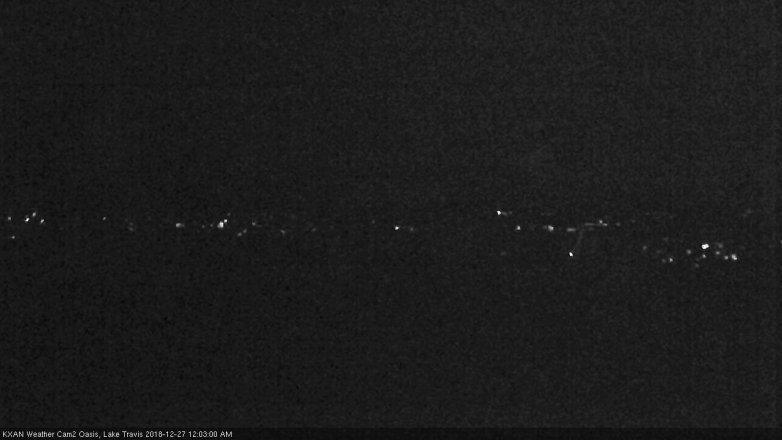 Lake Travis webcam, December 26, 2018 11:05 PM CT