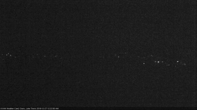 Lake Travis webcam, December 26, 2018 11:25 PM CT