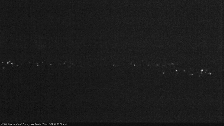 Lake Travis webcam, December 26, 2018 11:30 PM CT